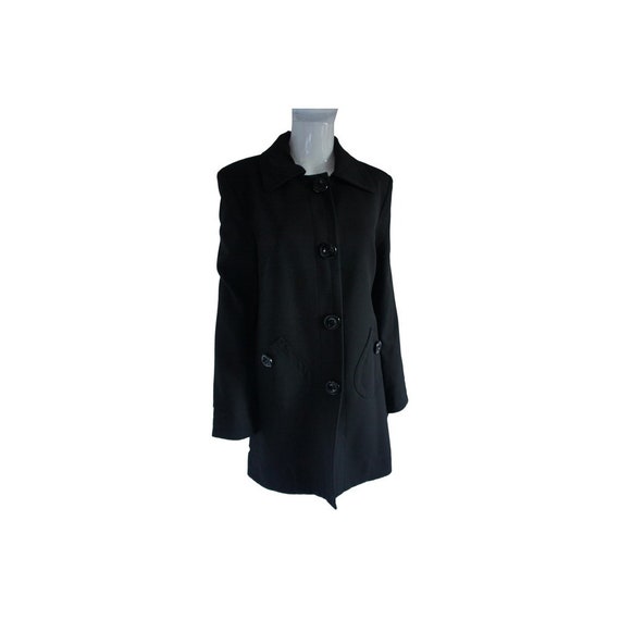 Sinequanone Black Spring-weight Swing Coat