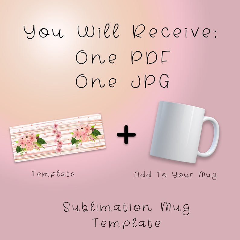 Download Floral Sublimation Design Template For 11 Oz Mugs-Mug ...