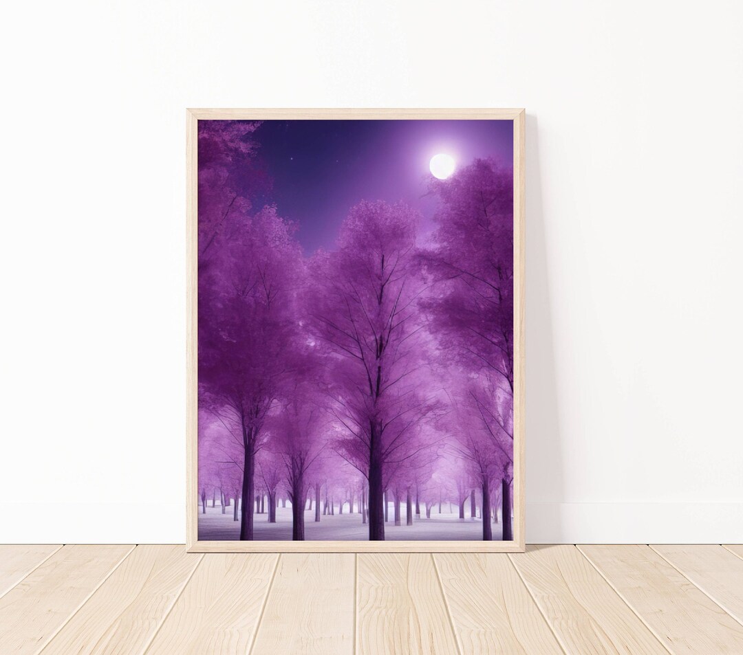 Abstract Forest Wall Artfantasy Forest Printabletree Digital Forest