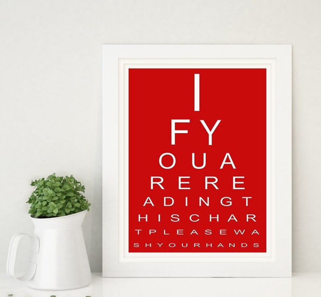 Funny Bathroom Printable Arteye Chart Christmas Printableif You Are