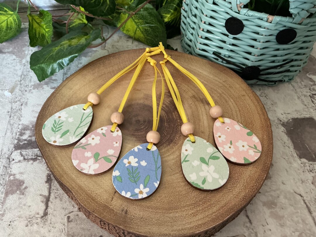 Spring Bauble Set of 5 Easter Spring Hanging Decorations Baubles - Etsy