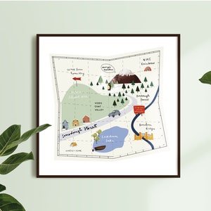 Mapa ilustrativo da Covid 19 da quarentena do acampamento