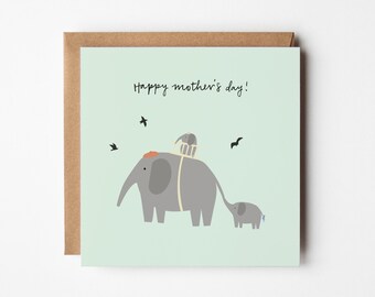 Elephant Mother's Day Card