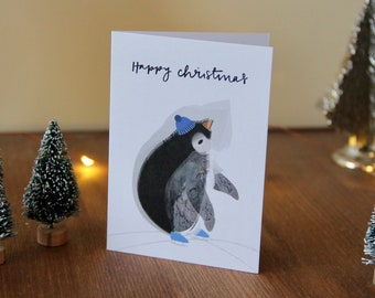 Cartes de Noël A7 Pingouin