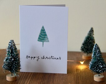 Cartes d'arbre de Noël A7