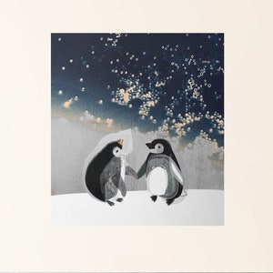 さまようペンギンのバレンタインカード