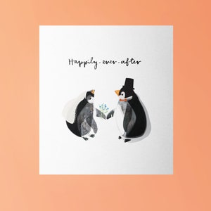 末永く幸せに暮らすウェディングカード