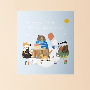 Nouvelle carte de pique-nique bébé animal