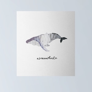 Orgullo Asexuwhale Print