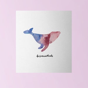 Bisexuwhale Pride Print