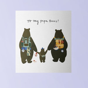To My Papa Bears LGBT-Vatertagskarte