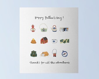 Merci pour la carte Aventures pour la fête des pères