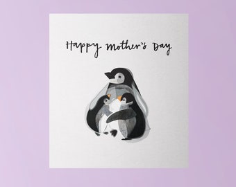 Penguin Mother's Day Card