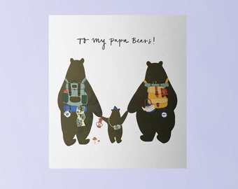 Carte Fête des pères LGBT To My Papa Bears