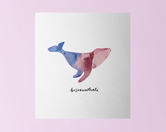 Bisexuwhale Pride Print