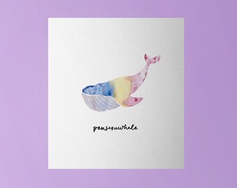 Pansexuwhale Pride Print