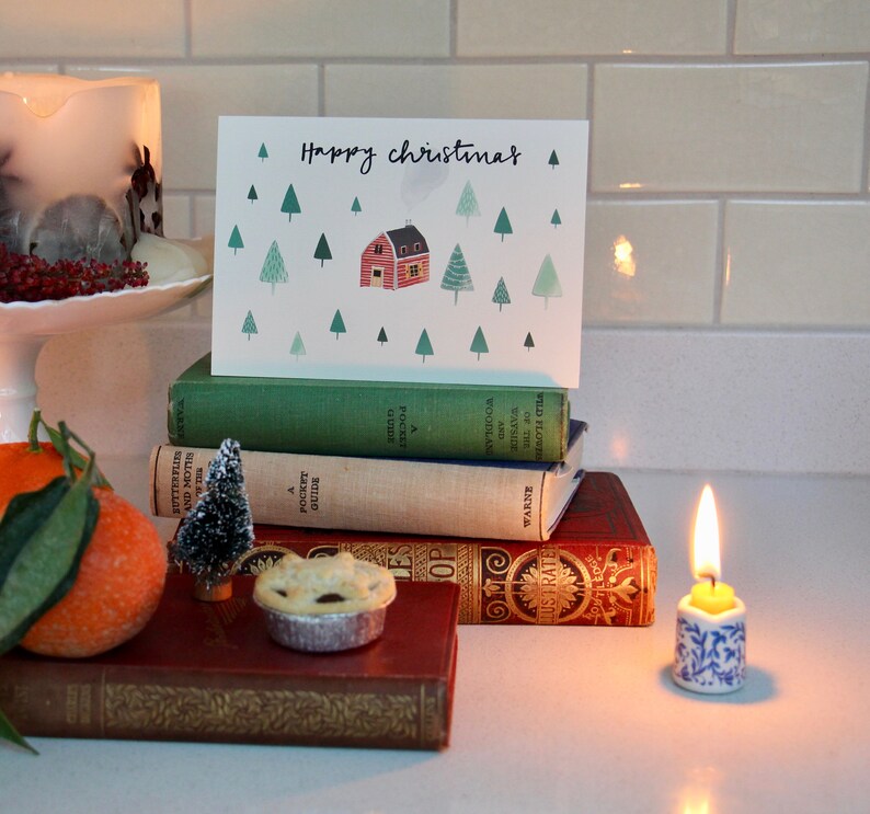 Cartes de Noël Une cabane dans les bois image 5