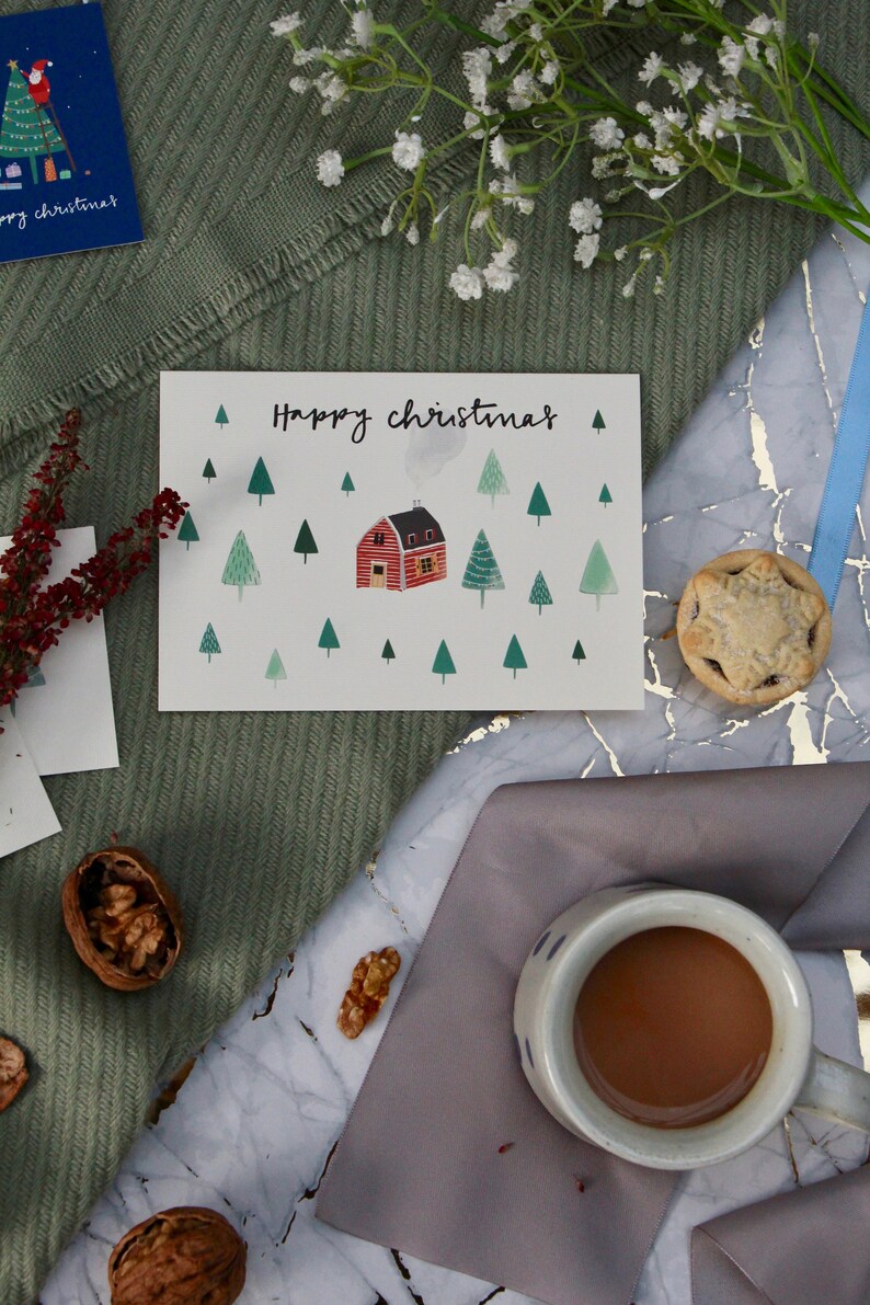 Cartes de Noël Une cabane dans les bois image 6