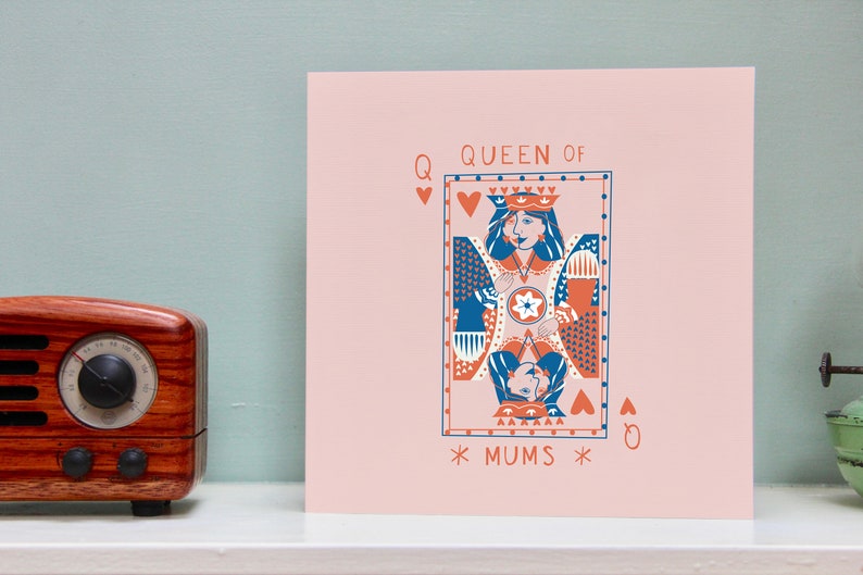 Carte pour la fête des mères de la reine des mamans image 2