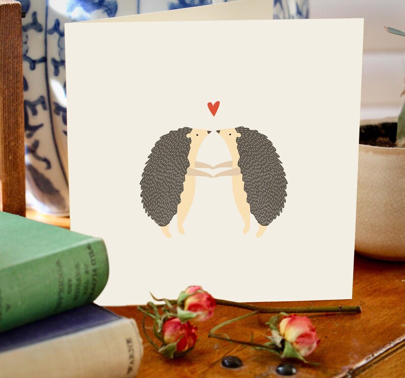 Carte Saint Valentin Hérisson image 2