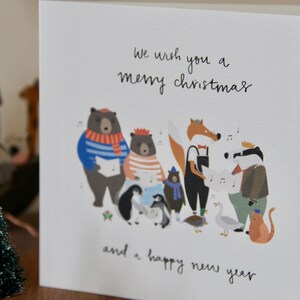 Carte de Noël pour chœur d'animaux image 3