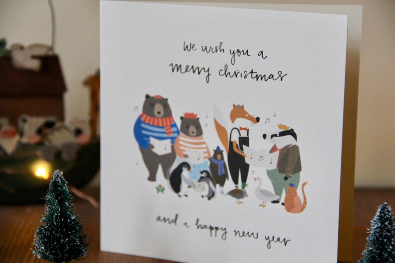 Carte de Noël pour chœur d'animaux image 3