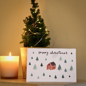 Cartes de Noël Une cabane dans les bois image 4