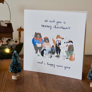 Carte de Noël pour chœur d'animaux image 2