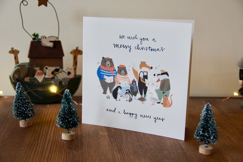 Carte de Noël pour chœur d'animaux image 2