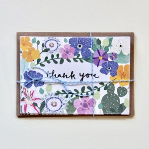 Carte de remerciement florale image 2