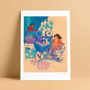 Hanoi, Vietnam Impresión de arte, A4/A3