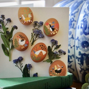 Carte de Pâques Oeufs peints image 2