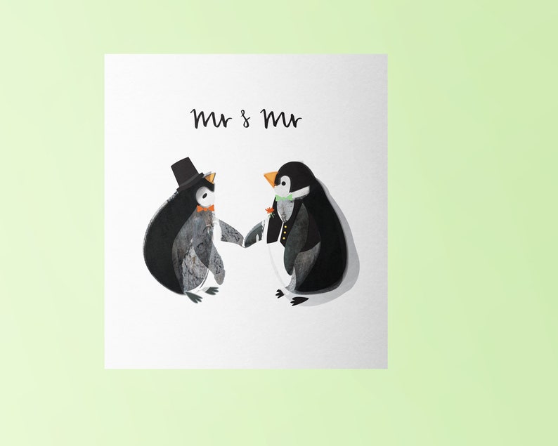 Carte de mariage M. et M. LGBT image 1