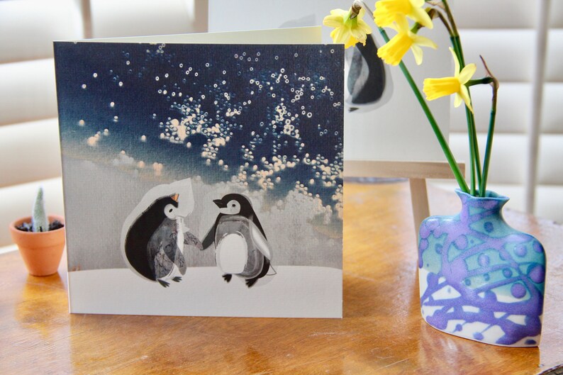 Carte de Saint Valentin Pingouins errants image 2
