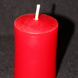Handgezogene Miniatur-Kerzen rot C