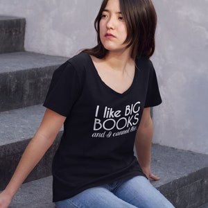 I Like Big Books and I Cannot Lie V-Neck
