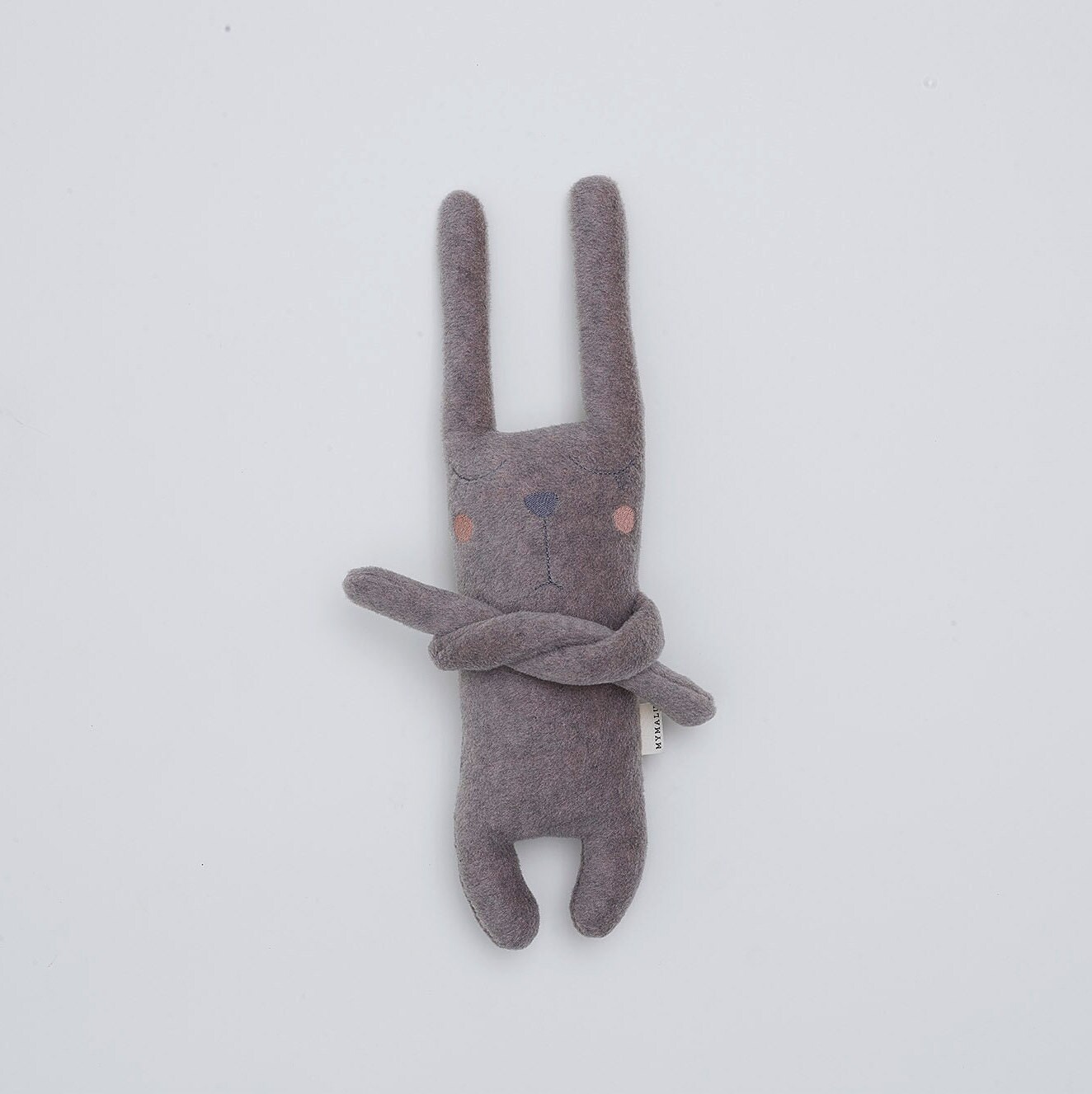Cuddly Toy Rabbit Jack Greige Plush Handmade Etsy