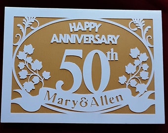 Tarjeta de aniversario personalizada