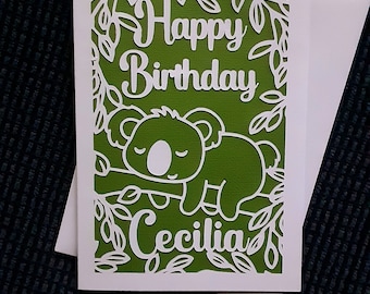 Tarjeta Koala personalizada Custom Made