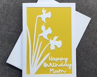 Tarjeta de narciso personalizada: Ocasión personalizada, diseño floral