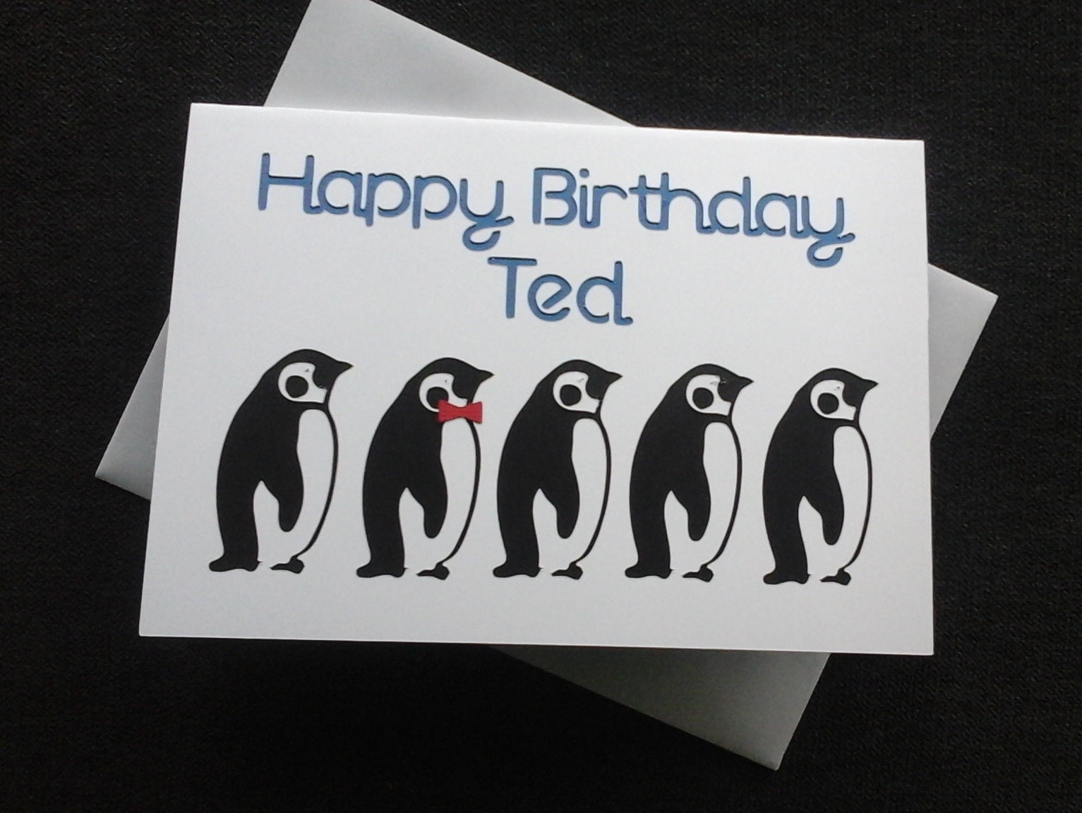 PERSONALISED PENGUIN BIRTHDAY Card - Etsy