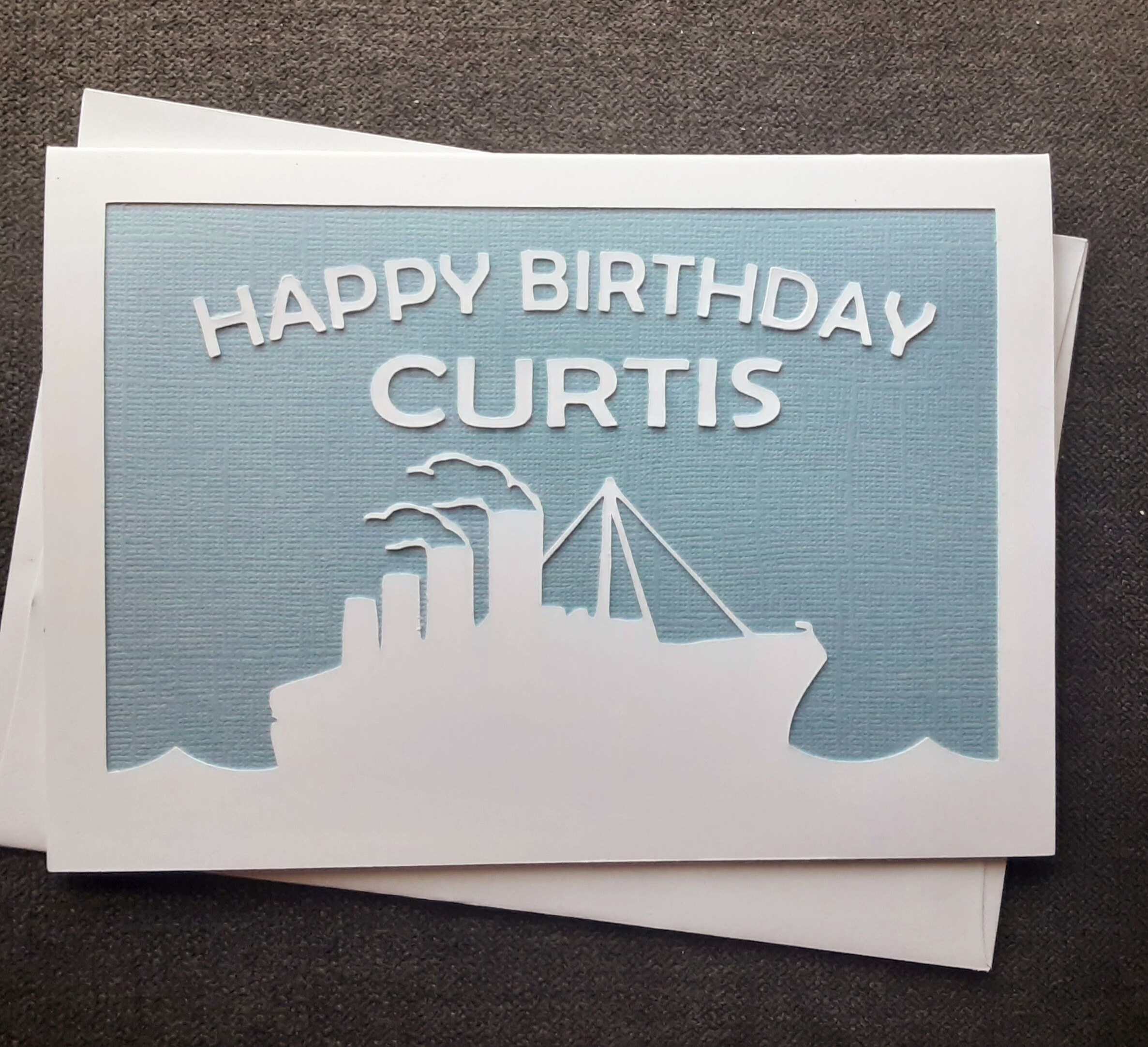 Personalised Titanic Birthday Card - Etsy Australia