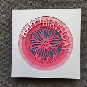 Personalised 3D Tunnel card,