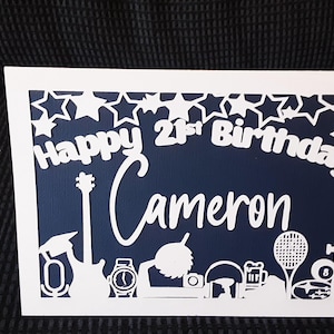 Personalised birthday card