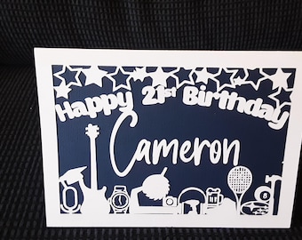 Tarjeta de cumpleaños personalizada