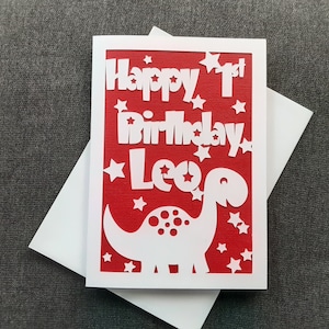 PERSONALISED DINOSAUR CARD