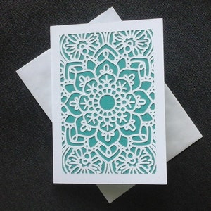 Mandala design blank card