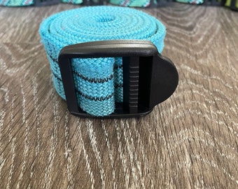 recycled climbing rope belt - Flyrooster, Crazy blue
