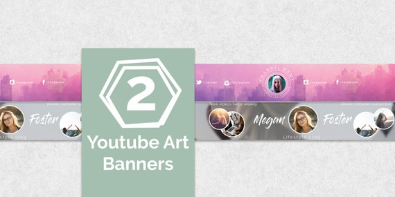 Youtube Banner Youtube Channel Channel Art Youtube Cover Etsy