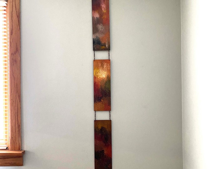 Vertical Wall Art, Narrow Vertical Wall Art, Vertical Wall Decor, Desert Colors, Vertical Wall